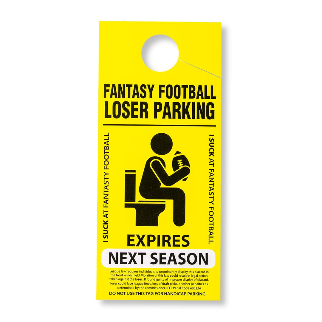Fantasy Football Loser Parking Placard - TrophySmack