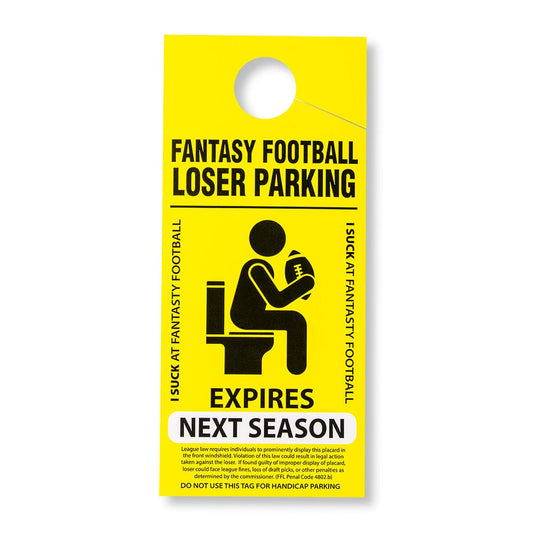 TrophySmack Loser Parking Placard