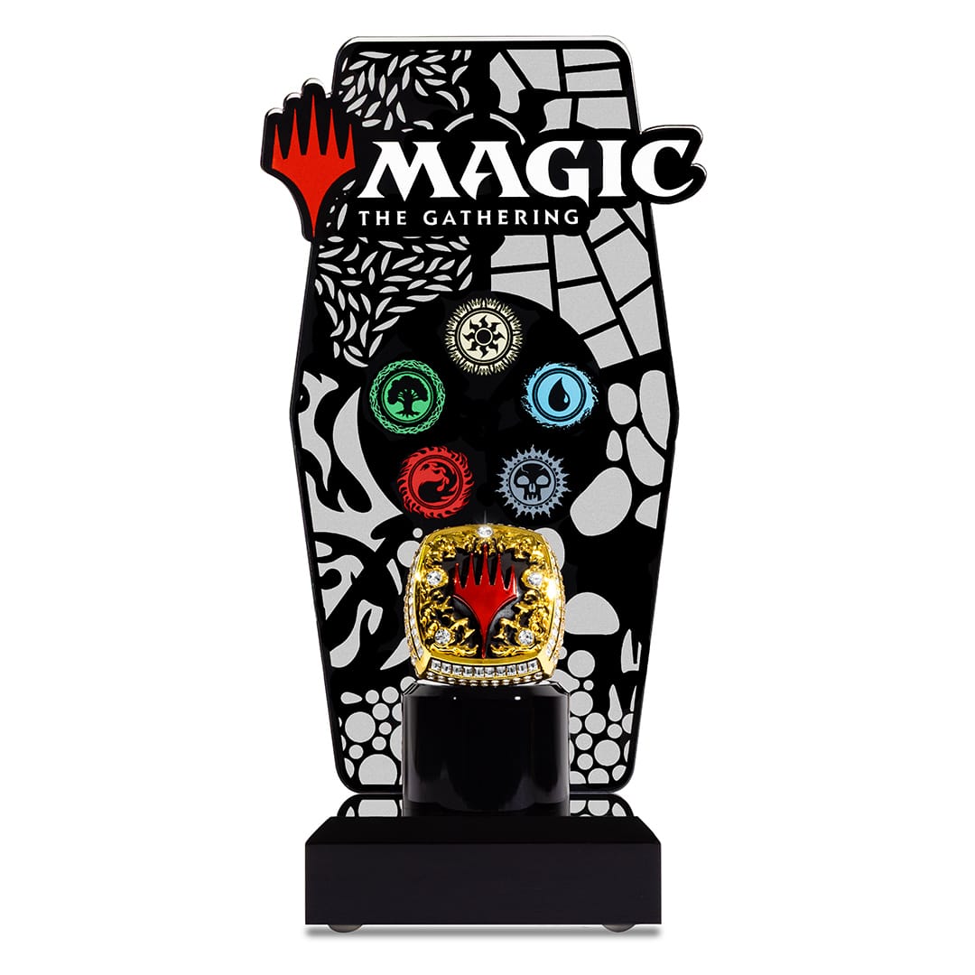 TrophySmack Magic: The Gathering Championship Ring and Display Bundle