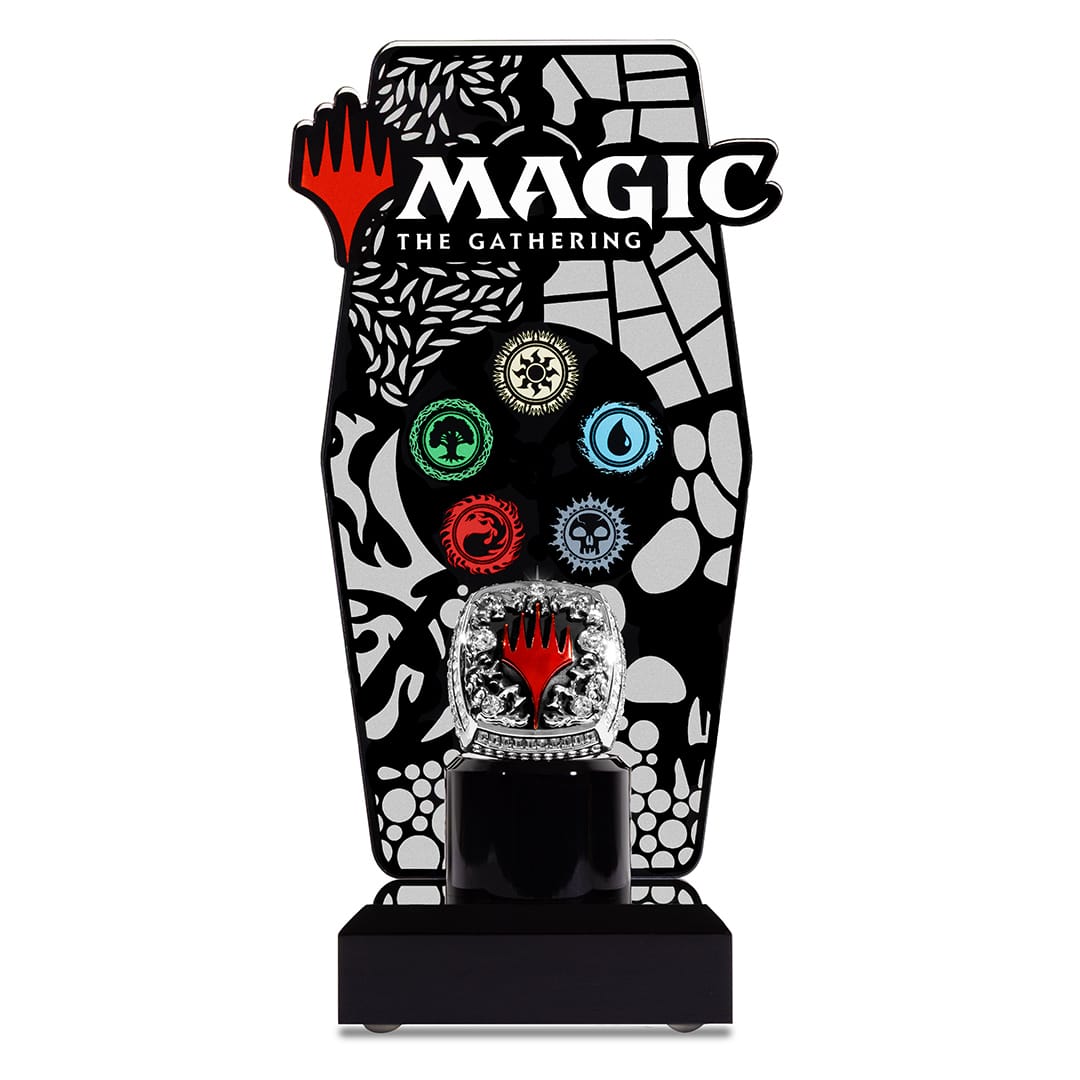 TrophySmack Magic: The Gathering Championship Ring and Display Bundle