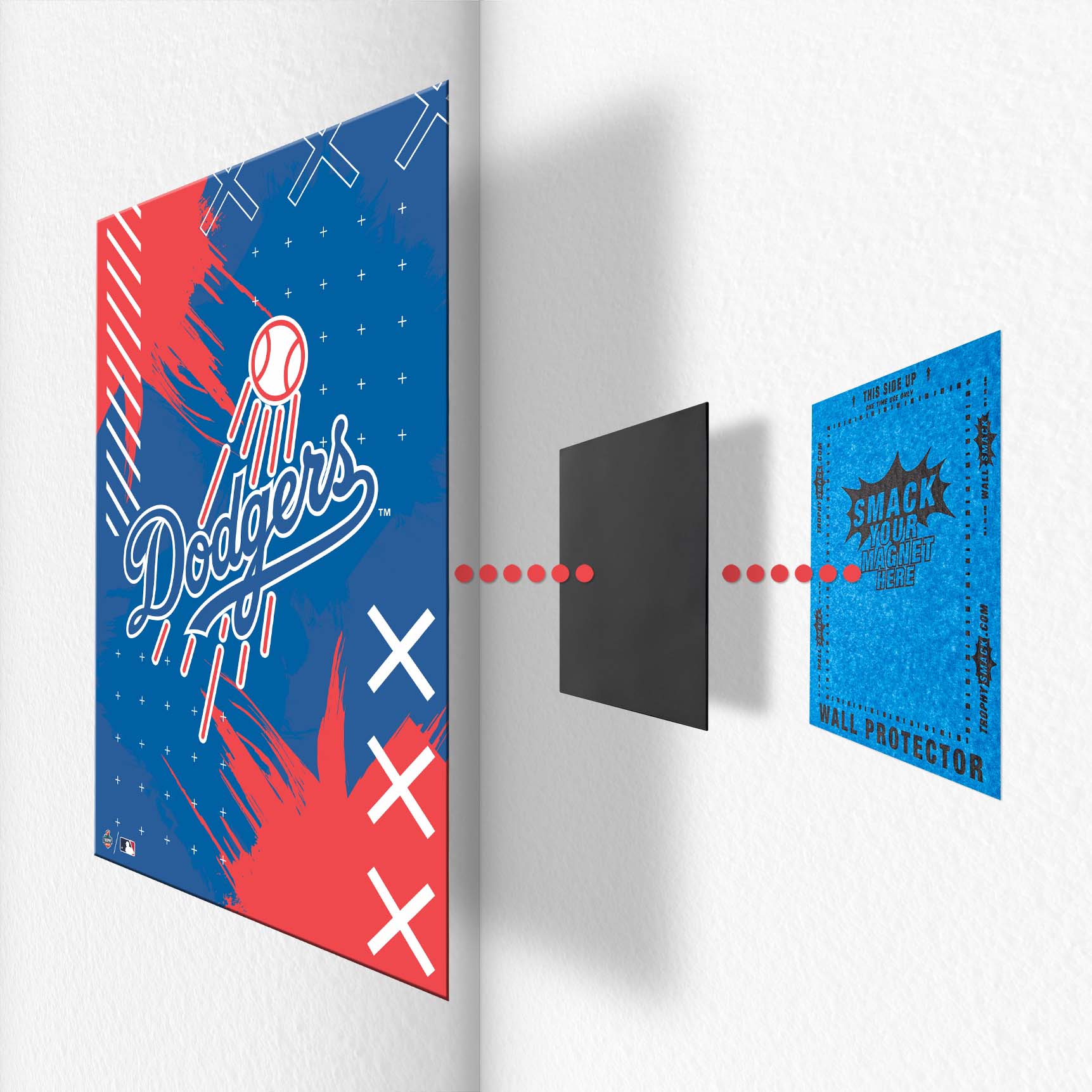 Displate Magnet Halterung 3x Befestigung Metall Poster Safe Wall