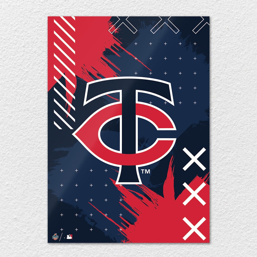 Retro Die-Cut Patch – Minnesota Twins Logo (1976–86 Era) – Embroidered Collectible