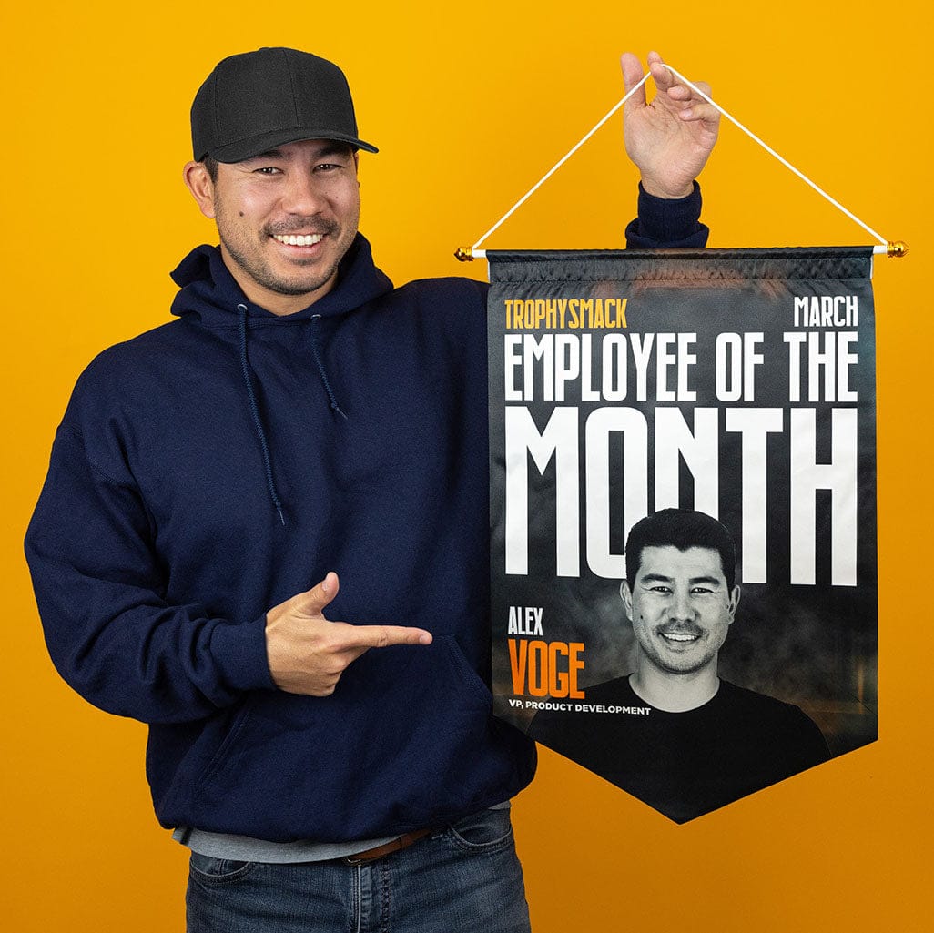 TrophySmack Modern Employee Of the Month Banner