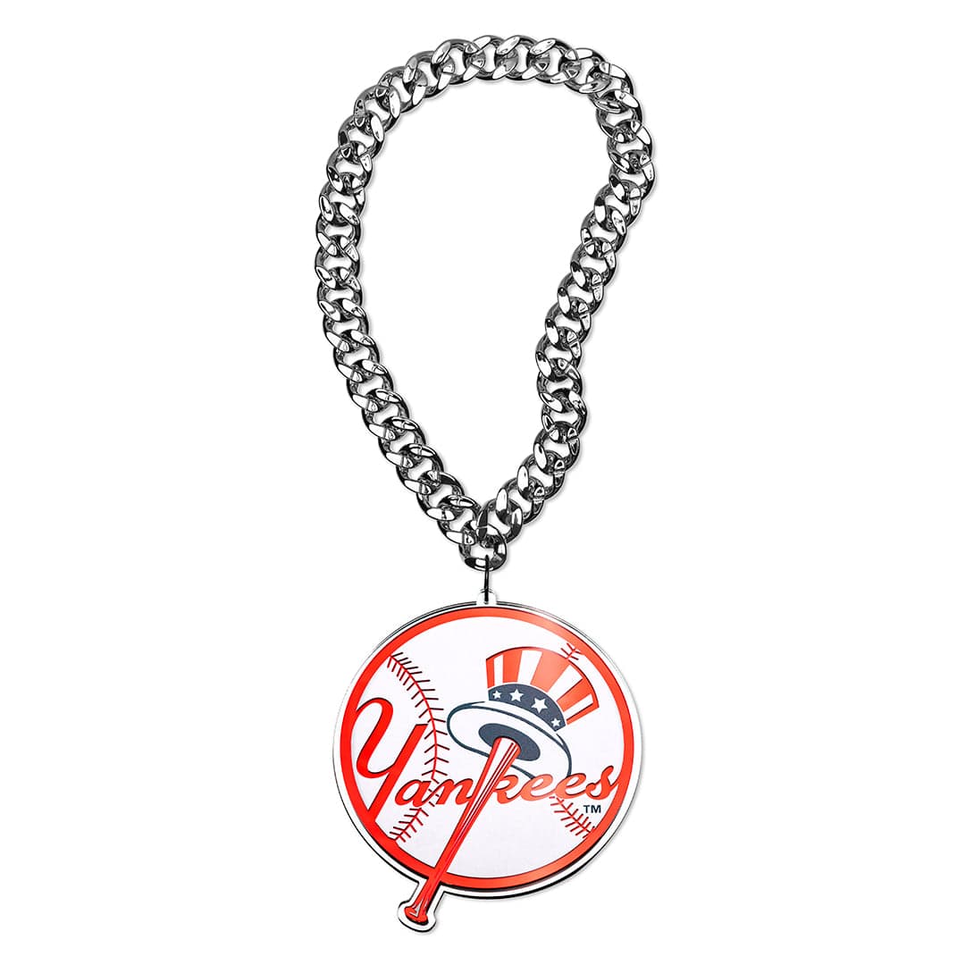 Yankees Chain New York Yankees Logo MLB Chromatic Turnover Chain - TrophySmack
