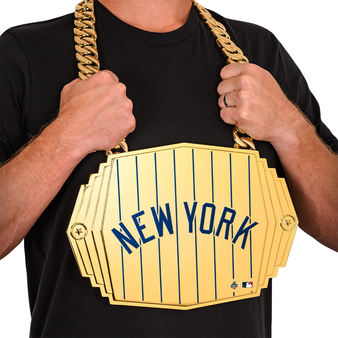 Yankees Chain Custom Champion NY Yankees Turnover Chain - 5lb Bling Chain - TrophySmack