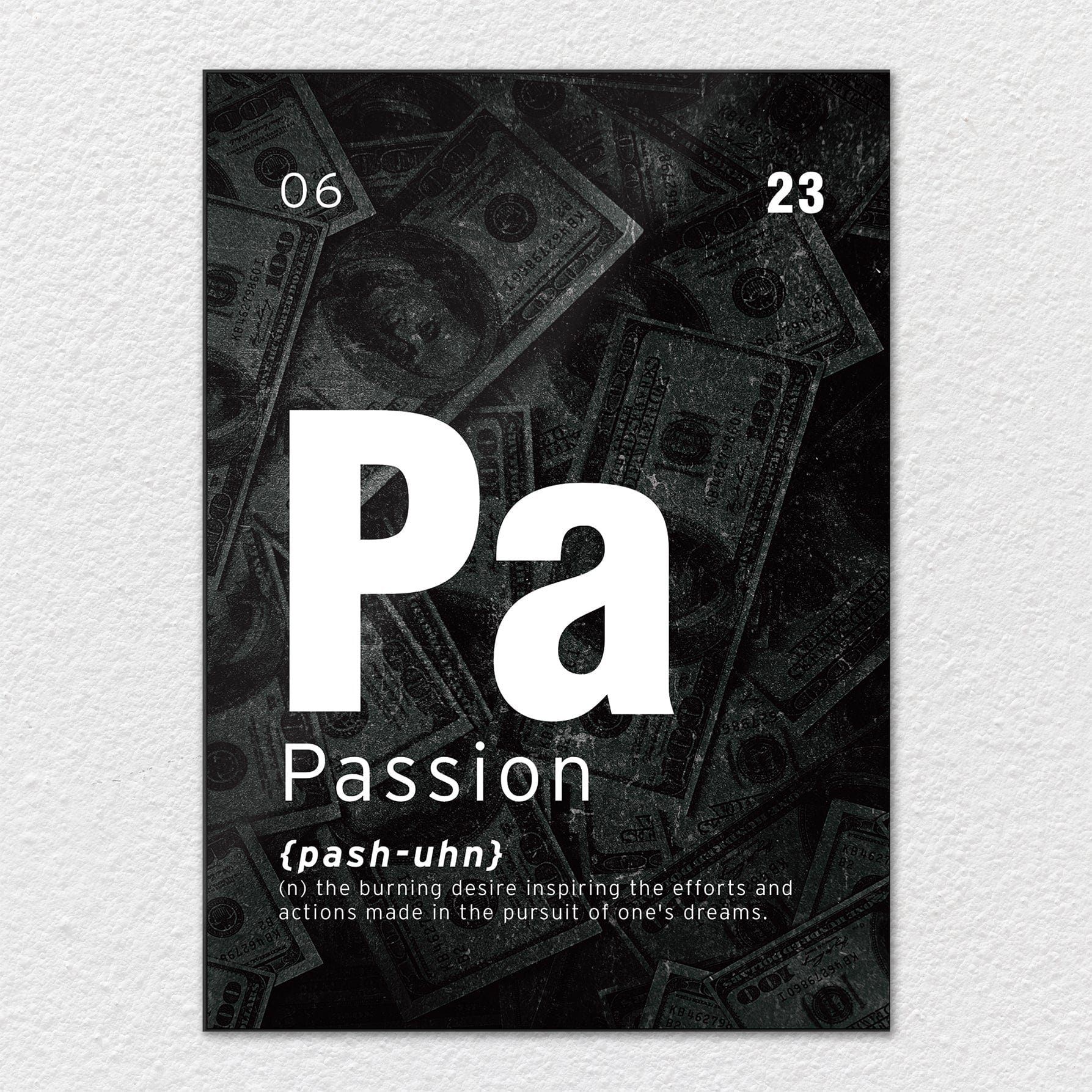 Passion Motivational Metal Wall Art TrophySmack