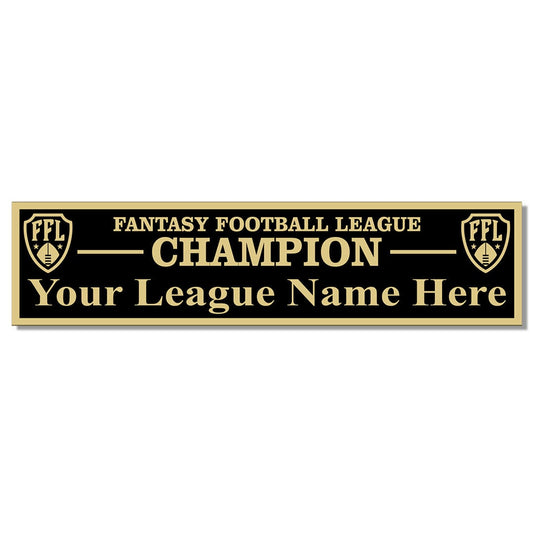 TrophySmack Perpetual League Plate - Black / Gold