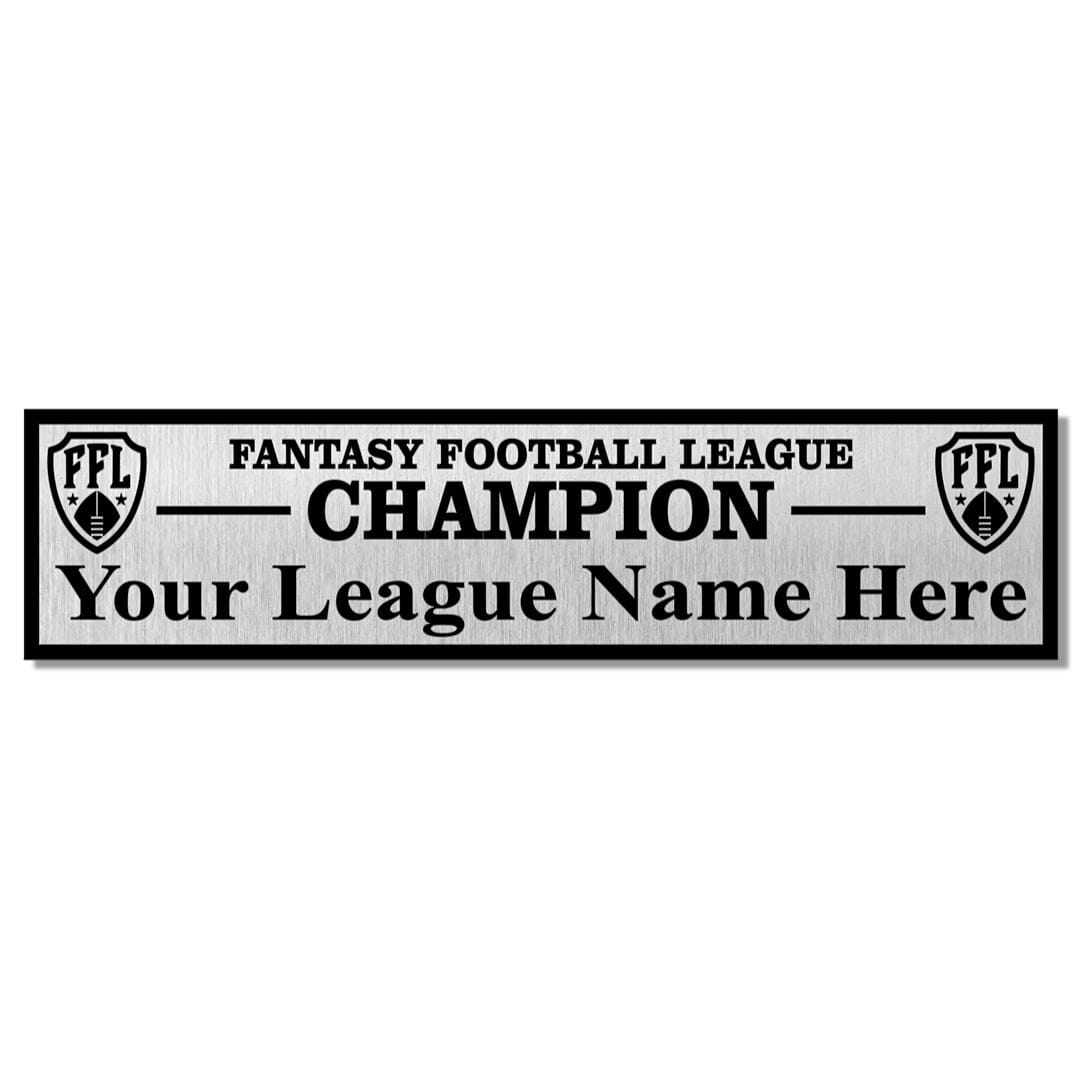 TrophySmack Perpetual League Plate - Silver