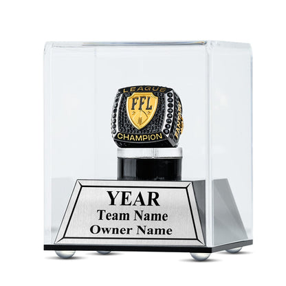 TrophySmack Personalized Ring Display Case