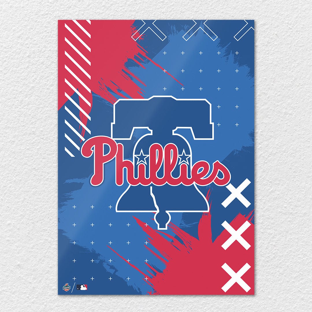 TrophySmack Philadelphia Phillies Stitch Logo - Metal Wall Art