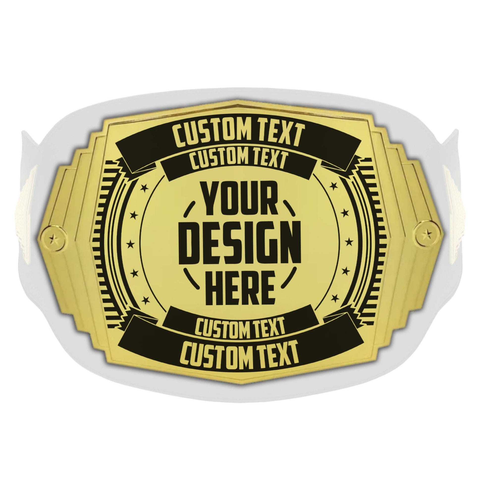 TrophySmack Replacement Front Plate for Custom 2lb Championship Belt - Youth Size Title Belt