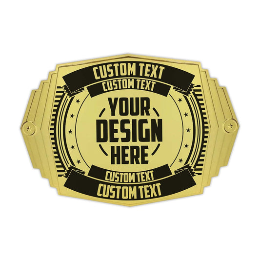 TrophySmack Replacement Front Plate for Custom 2lb Championship Belt - Youth Size Title Belt