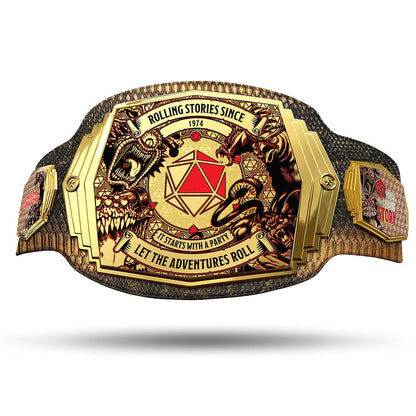 TrophySmack Rolling Stories D&D Campaign Completion Belt