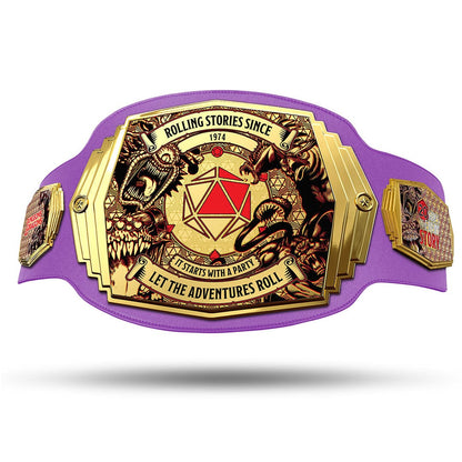 TrophySmack Rolling Stories D&D Campaign Completion Belt