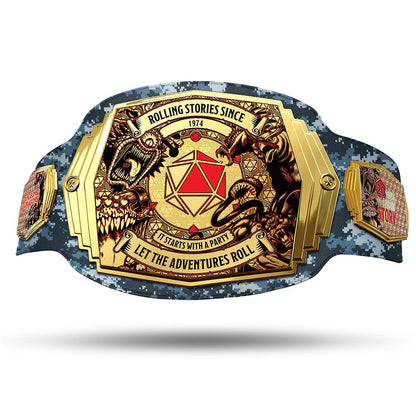 TrophySmack Rolling Stories D&D Campaign Completion Belt