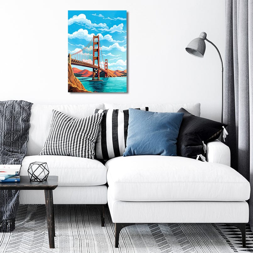 San Francisco Golden Gate Bridge Metal Wall Art TrophySmack