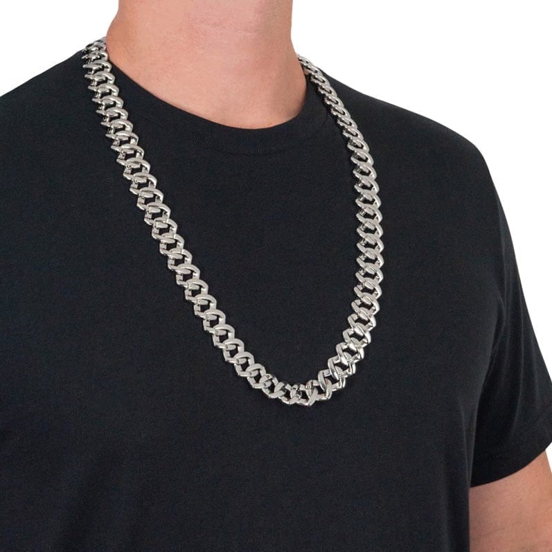 TrophySmack Silver Cuban Link Chain