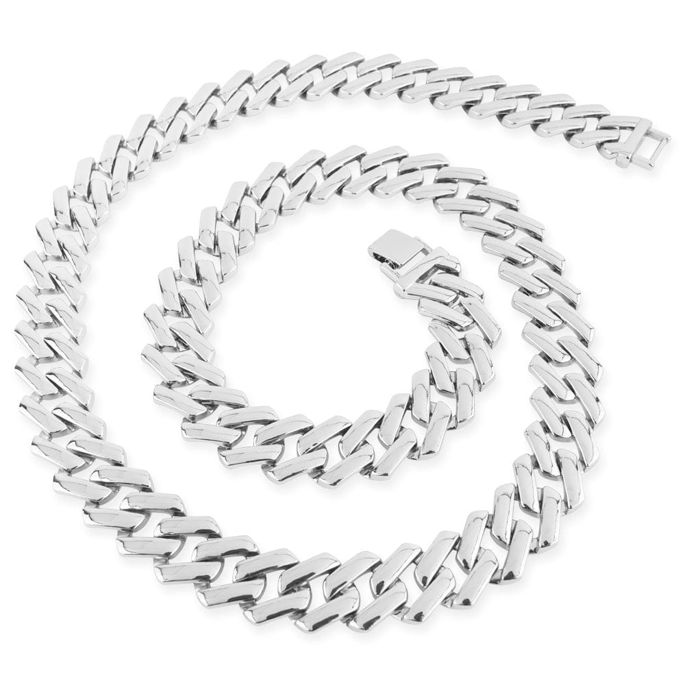 TrophySmack Silver Cuban Link Chain