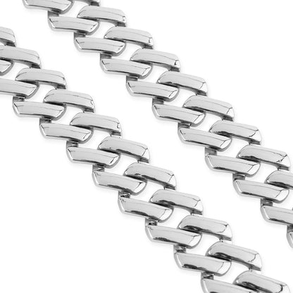 TrophySmack Silver Cuban Link Chain