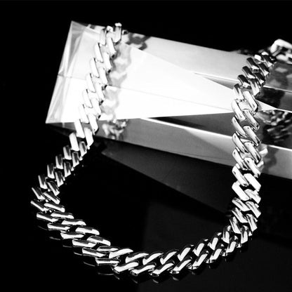 TrophySmack Silver Cuban Link Chain