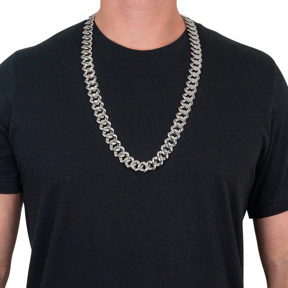TrophySmack Silver Cuban Link Chain