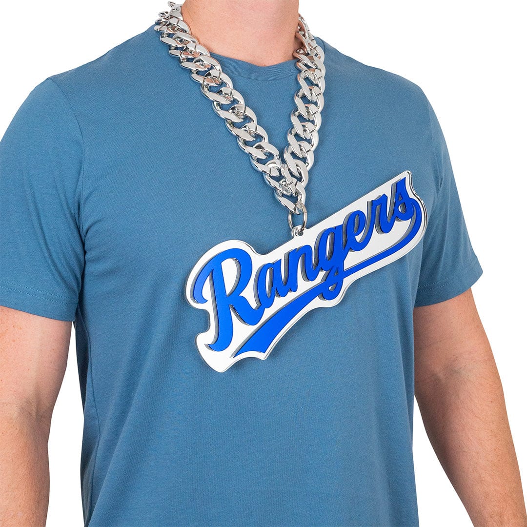 Texas Rangers Script Logo MLB Chromatic Chain - TrophySmack