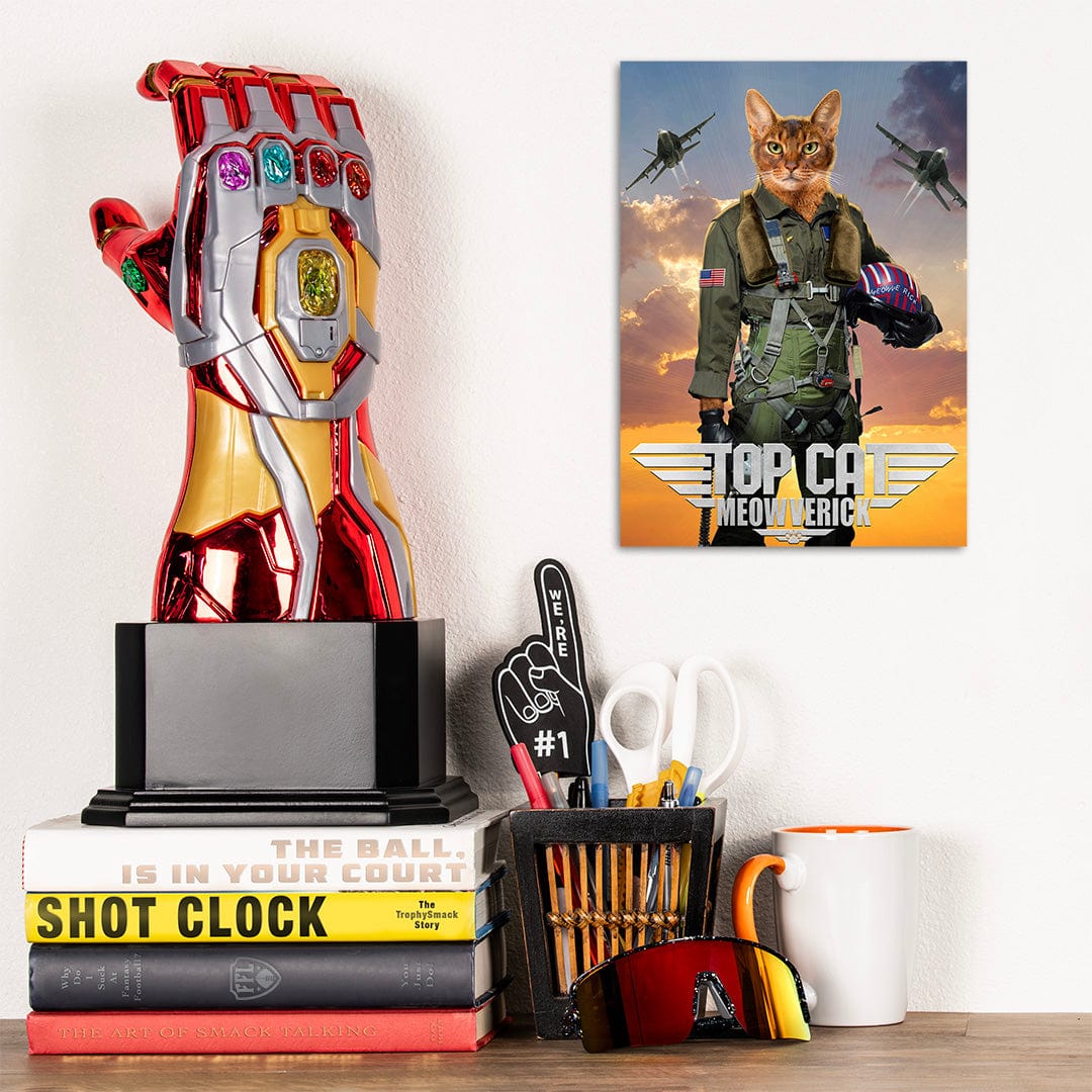 TrophySmack Top Cat Meowverick - Metal Wall Art