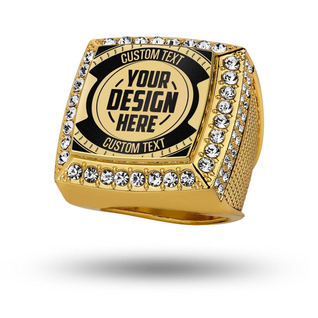Men's 22k gold square motif chunky ring | Raj Jewels