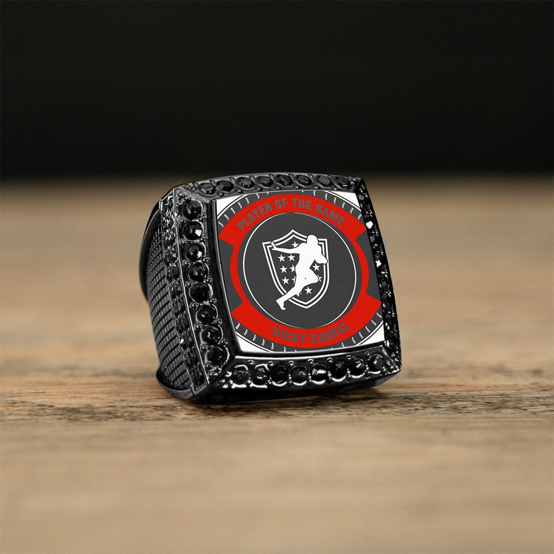 TrophySmack Ultimate Custom Championship Ring - Gunmetal