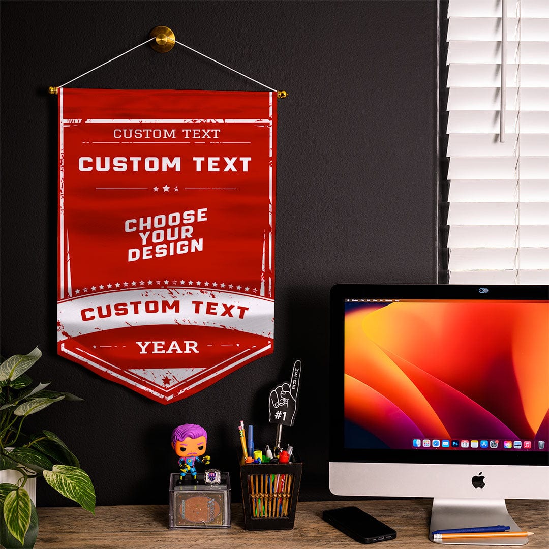 Cutom Rafter Banner Upload Your Own Custom Hanging Wall Banner - TrophySmack