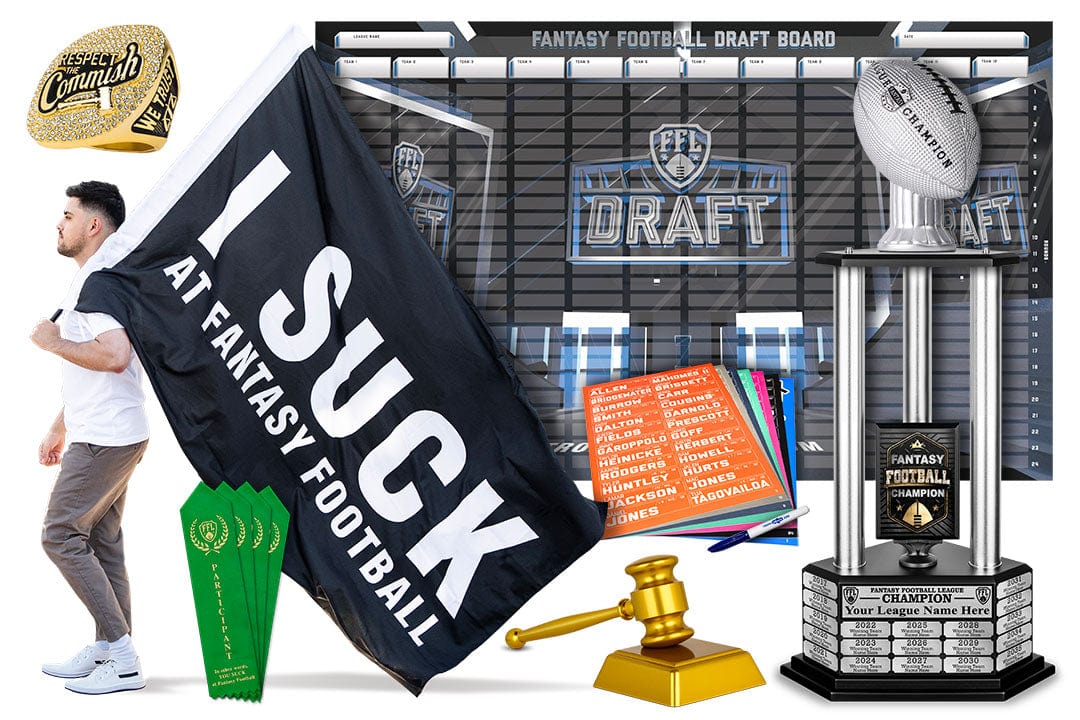Fantasy Football Ultimate Draft Kit & Board - TrophySmack