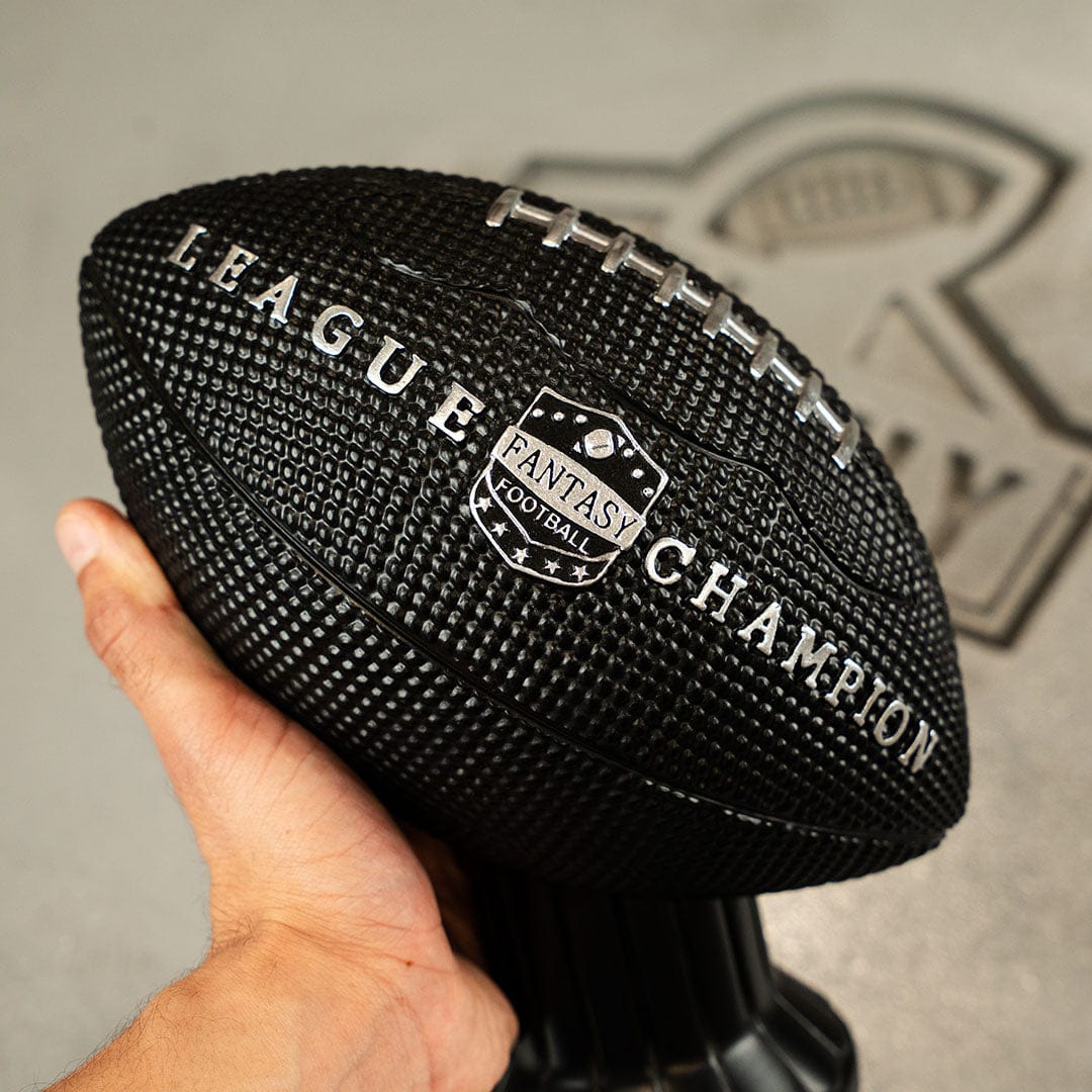 Vivid Football Trophy Topper - Black - TrophySmack
