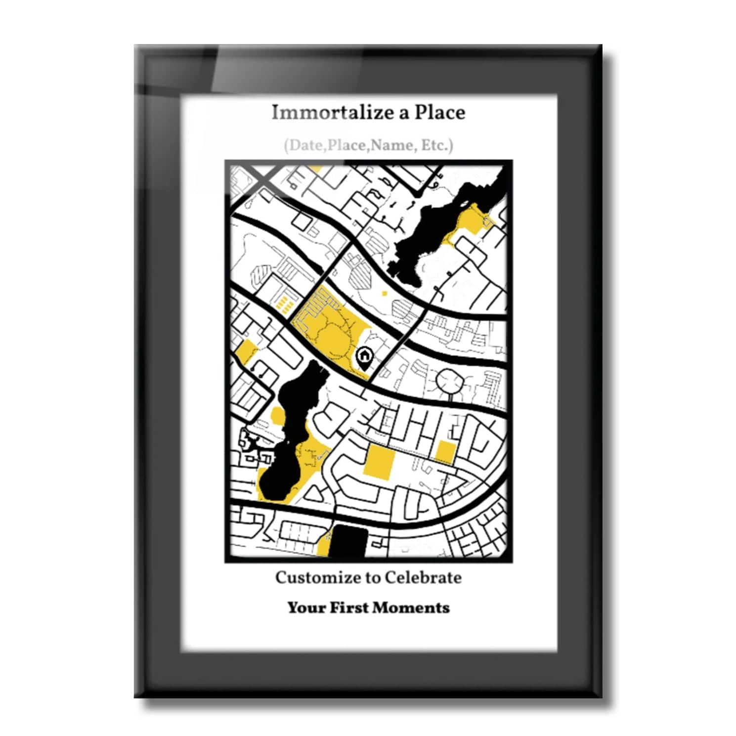 Where It All Started Rectangle Map- Metal Wall Art - TrophySmack