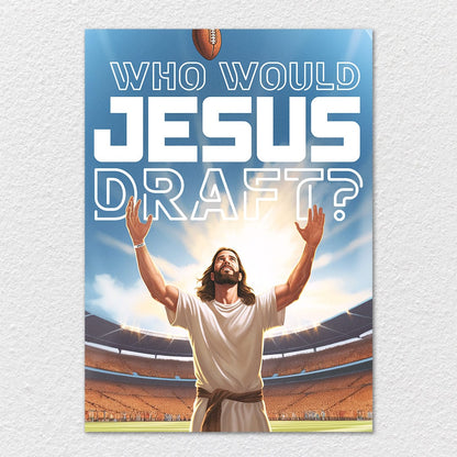TrophySmack Who Would Jesus Draft Stadium - Metal Wall Art
