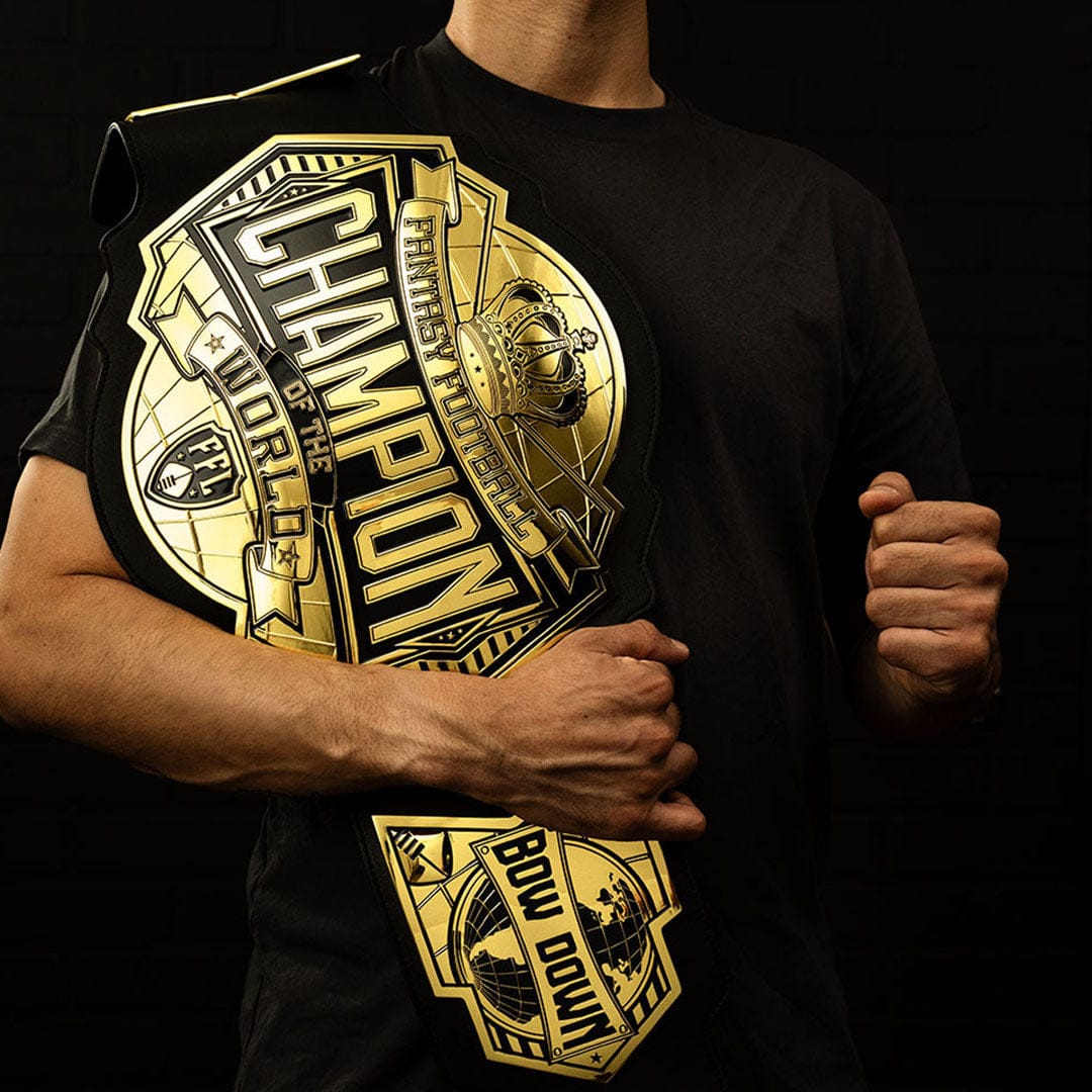 TrophySmack World Heavyweight Fantasy Football Championship Belt - PRE-SALE
