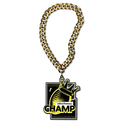TrophySmack Yahoo! Fantasy Football Champ Chromatic Chain - Crown Football Edition