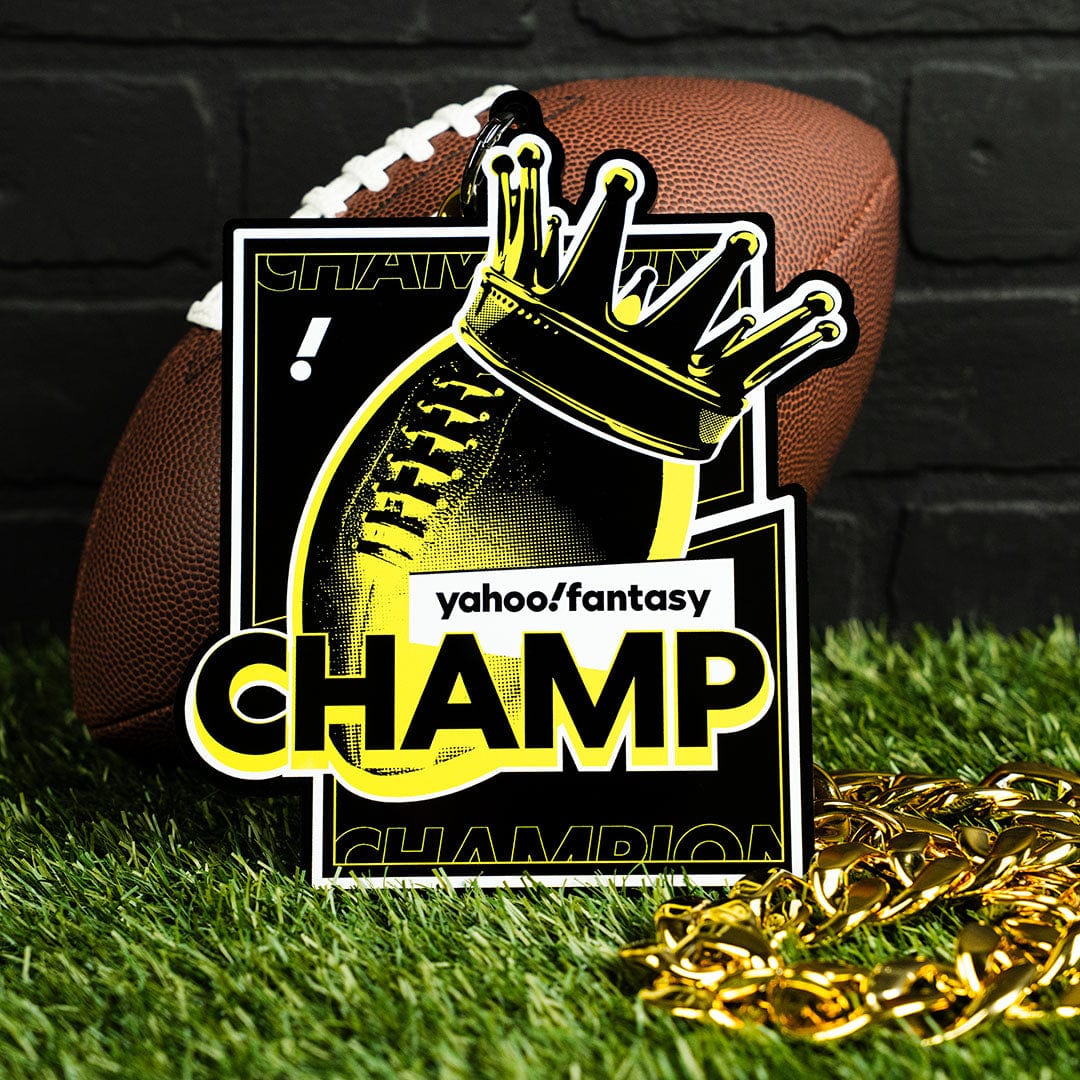 TrophySmack Yahoo! Fantasy Football Champ Chromatic Chain - Crown Football Edition