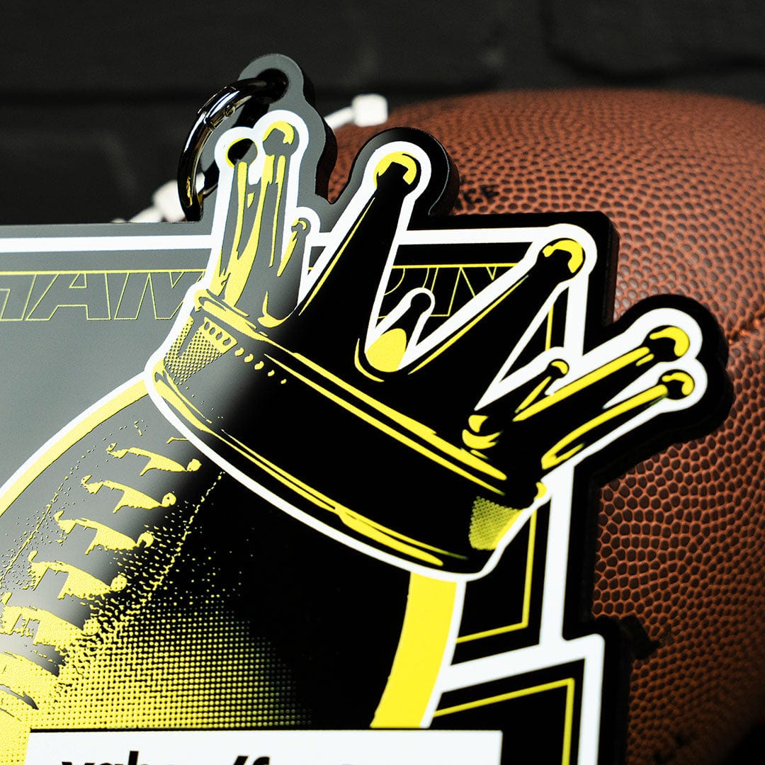TrophySmack Yahoo! Fantasy Football Champ Chromatic Chain - Crown Football Edition