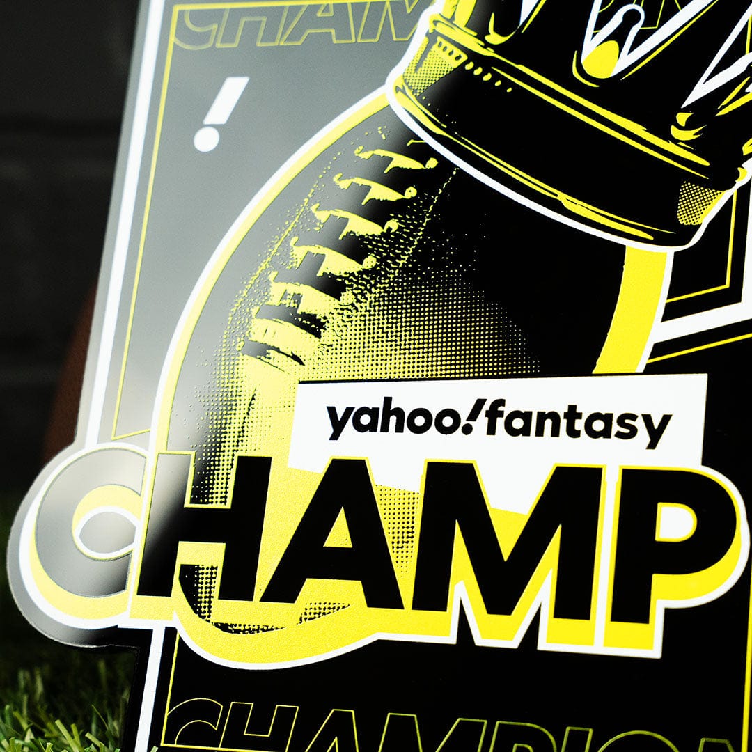 TrophySmack Yahoo! Fantasy Football Champ Chromatic Chain - Crown Football Edition