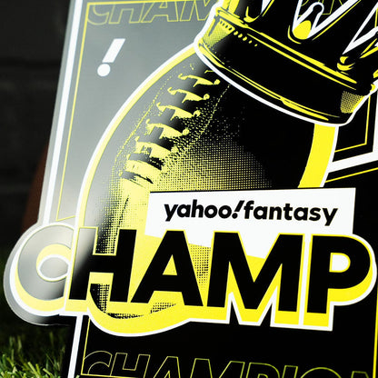 TrophySmack Yahoo! Fantasy Football Champ Chromatic Chain - Crown Football Edition