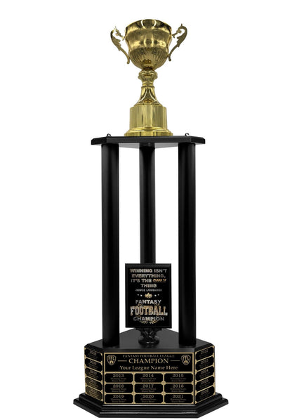 TrophySmack 26"-36” Fantasy Football Gold Cup Trophy