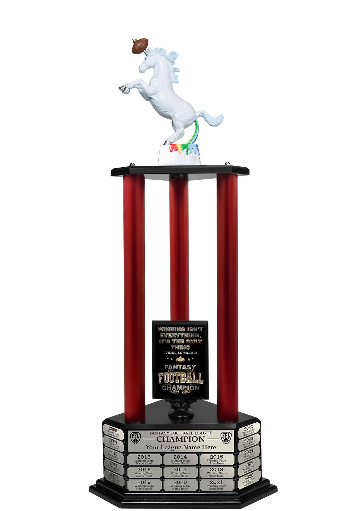 TrophySmack 26"-56" Unismack, the Unicorn Fantasy Football Trophy