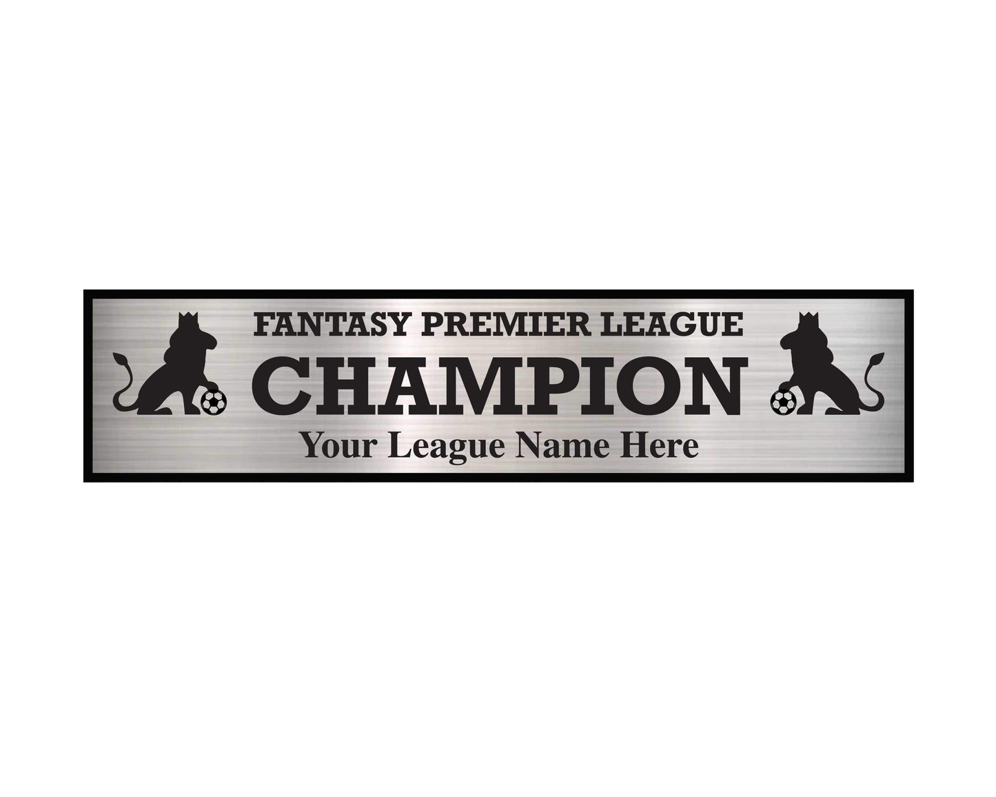 3 Column Soccer / Fantasy Soccer League Plate