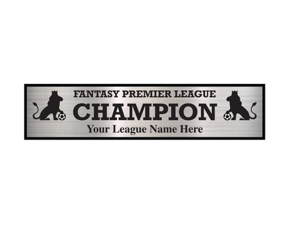 3 Column Soccer / Fantasy Soccer League Plate