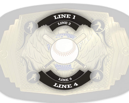 TrophySmack Baseball / Fantasy Baseball Championship Belt - Gold