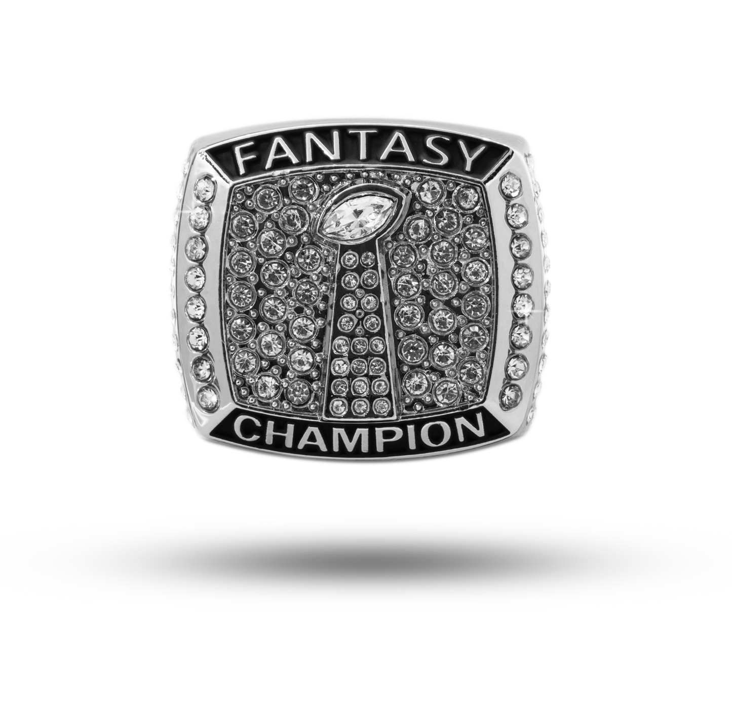 TrophySmack Championship Ring + 2023 Fantasy Football Live Draft Board Kit