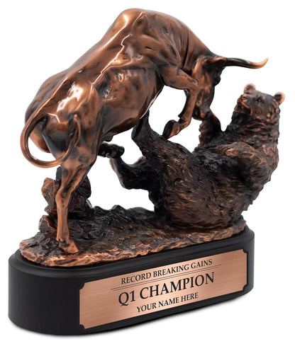 TrophySmack Corporate Bull & Bear Trophy