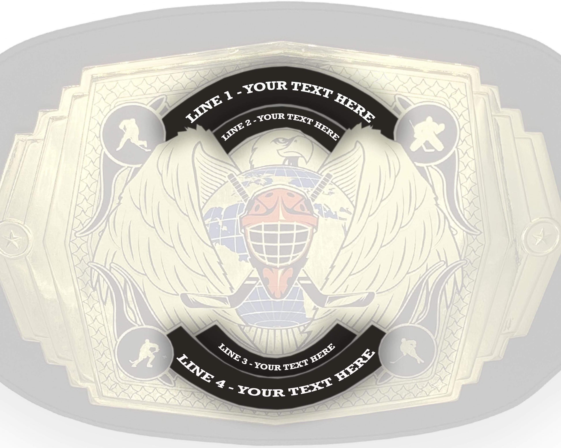 TrophySmack Hockey Championship Belt - Gold
